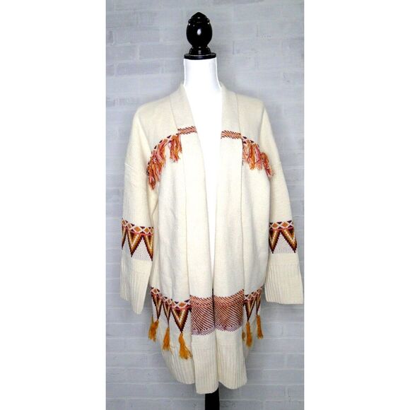Matilda Jane Sweaters - Matilda Jane Moments with You Gingersnap Tassel Open Cardigan Sweater Women's XL